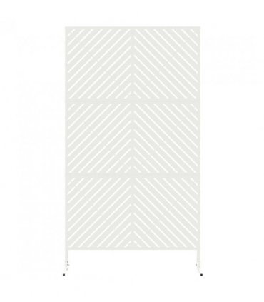 vidaXL Privacy Screen 100 x 50 x 180 cm Steel White