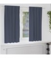 vidaXL Blackout Curtains with Rings 2 pcs Anthracite 175 x 140 cm