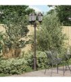 vidaXL Garden Light Bronze 61 x 53 x 235 cm Aluminium and Glass