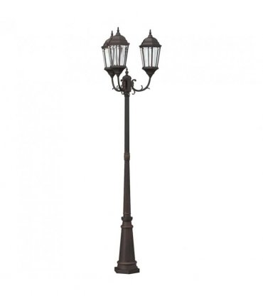 vidaXL Garden Light Bronze 61 x 53 x 235 cm Aluminium and Glass