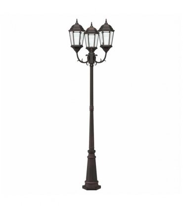 vidaXL Garden Light Bronze 61 x 53 x 235 cm Aluminium and Glass