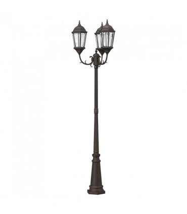 vidaXL Garden Light Bronze 61 x 53 x 235 cm Aluminium and Glass