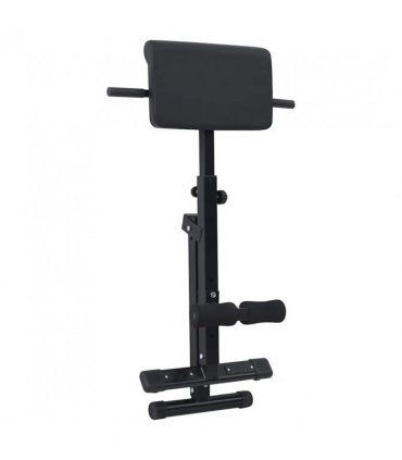 vidaXL Hyperextension Bench Manual Black 100.5 x 70 x 78 cm