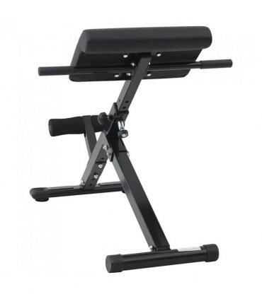 vidaXL Hyperextension Bench Manual Black 100.5 x 70 x 78 cm