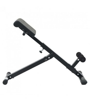 vidaXL Hyperextension Bench Manual Black 100.5 x 70 x 78 cm