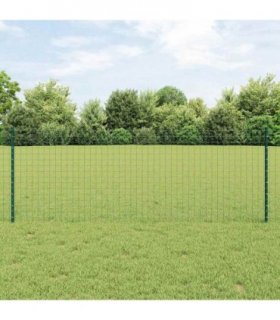 vidaXL Embedded Fence Post 5 pcs Green 120 cm Powder-Coated Steel