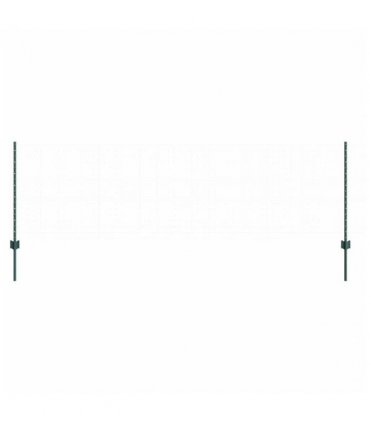 vidaXL Embedded Fence Post 5 pcs Green 120 cm Powder-Coated Steel