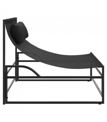 vidaXL Garden Lounger Chair Anthracite 87x74x73 cm Steel and Textilene