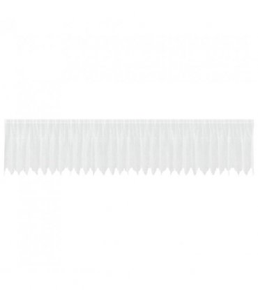 vidaXL Lace Curtain with Curtains Floral White 120 x 750 cm Polyester