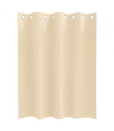 vidaXL Blackout Curtains with Rings 2 pcs Cream 140 x 140 cm Polyester