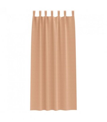 vidaXL Blackout Curtains with Rings 2 pcs Light Brown 245 x 140 cm