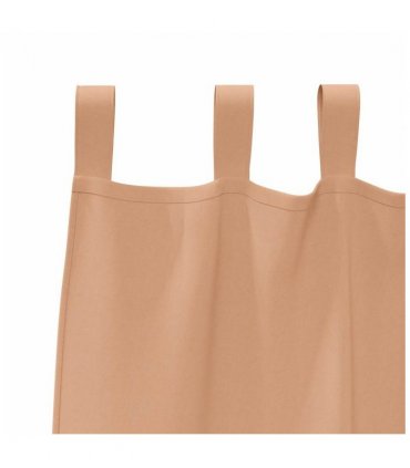 vidaXL Blackout Curtains with Rings 2 pcs Light Brown 245 x 140 cm