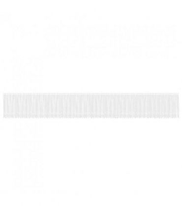 vidaXL Lace Curtain with Curtains Floral White 120 x 1200 cm Polyester
