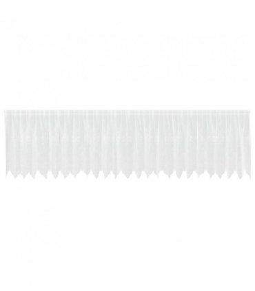 vidaXL Lace Curtain with Curtains Floral White 80 x 600 cm Polyester