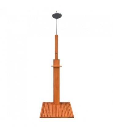 vidaXL Outdoor Shower Eucalyptus Wood and Steel