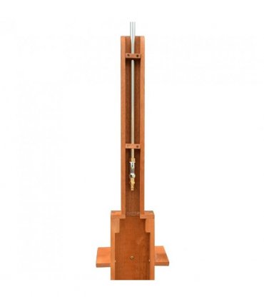 vidaXL Outdoor Shower Eucalyptus Wood and Steel