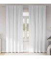 vidaXL Blackout Curtains with Rings 2 pcs Pure White 225 x 140 cm