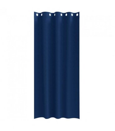 vidaXL Blackout Curtains with Rings 2 pcs Dark Blue 245 x 140 cm