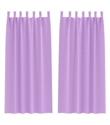 vidaXL Blackout Curtains with Rings 2 pcs Purple 260 x 140 cm
