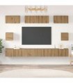 vidaXL TV Cabinet Set Wall-mounted 8 pcs Artisan Oak Engineered Wood
