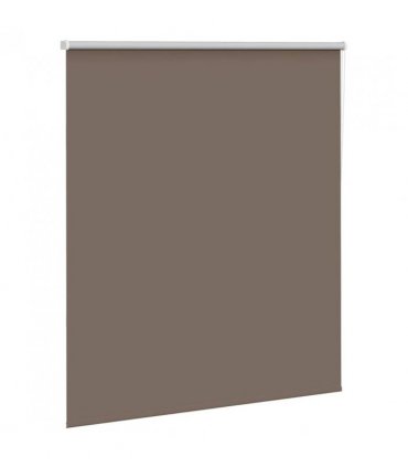 vidaXL Roller Blind Blackout Coffee 135x150 cm Fabric Width 131.6 cm Polyester