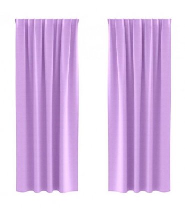 vidaXL Blackout Curtains with Rings 2 pcs Purple 225 x 140 cm
