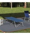 vidaXL Folding Camping Bed Blue 194 x 62.5 x 42.5 cm Oxford and Steel