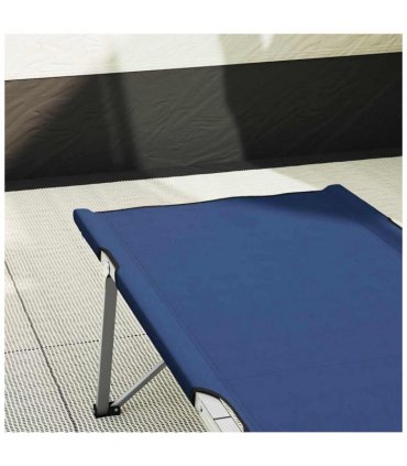 vidaXL Folding Camping Bed Blue 194 x 62.5 x 42.5 cm Oxford and Steel