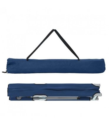 vidaXL Folding Camping Bed Blue 194 x 62.5 x 42.5 cm Oxford and Steel