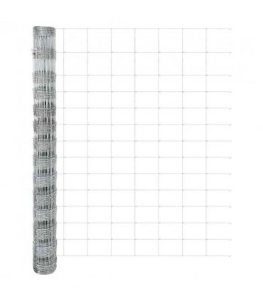 vidaXL Field Fence Silver