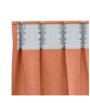 vidaXL Blackout Curtains with Rings 2 pcs Terracotta 175 x 140 cm