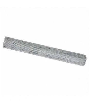vidaXL Hexagon Fence Silver 1.2 x 10 m Galvanised steel