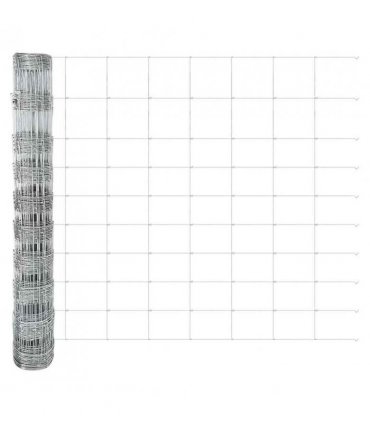 vidaXL Field Fence Silver