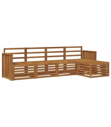 vidaXL Outdoor Sofa Set 5 pcs Natural