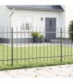 vidaXL Garden Fence Woerden Grey 1.7 x 1 m Powder-coated Steel