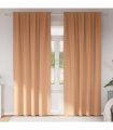 vidaXL Blackout Curtains with Rings 2 pcs Light Brown 260 x 140 cm