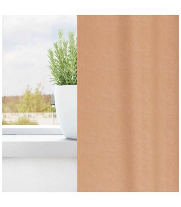 vidaXL Blackout Curtains with Rings 2 pcs Light Brown 260 x 140 cm