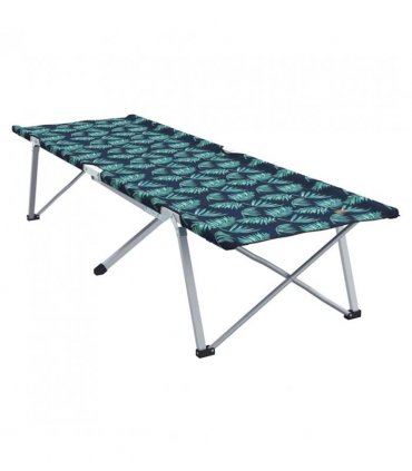 vidaXL Folding Camping Bed Folding Leaf Forest 194 x 62.5 x 42.5 cm