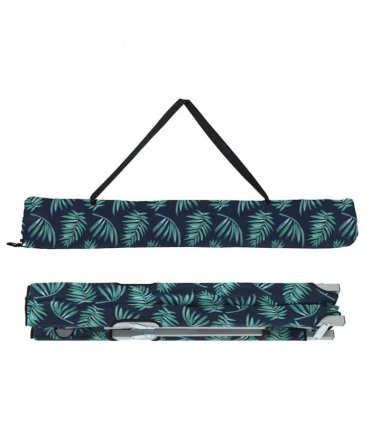 vidaXL Folding Camping Bed Folding Leaf Forest 194 x 62.5 x 42.5 cm