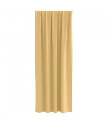 vidaXL Blackout Curtains with Rings 2 pcs Beige 225 x 140 cm Polyester