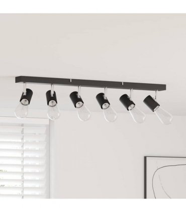 vidaXL Ceiling Spotlight Black 73 x 6.5 x 11.5 cm Metal