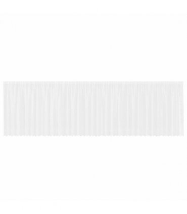 vidaXL Lace Curtain with Curtains Floral White 180 x 900 cm Polyester