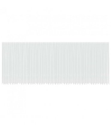 vidaXL Lace Curtain with Curtains Floral White 300 x 1200 cm Polyester