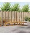 vidaXL Outdoor Sofa Set 4 pcs Natural Solid Acacia Wood