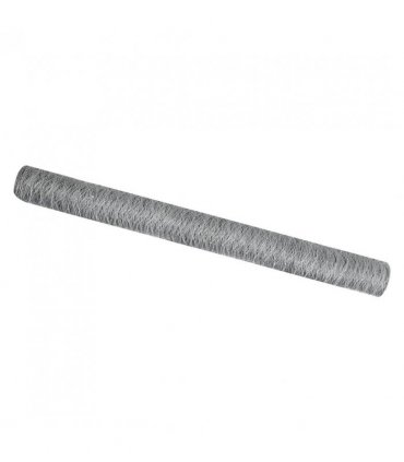 vidaXL Hexagon Fence Silver 1.6 x 25 m Galvanised steel