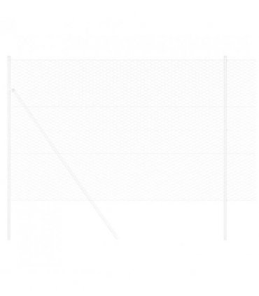 vidaXL Hexagon Fence Silver 1.6 x 25 m Galvanised steel