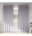 vidaXL Blackout Curtains with Rings 2 pcs Metal Grey 260 x 140 cm