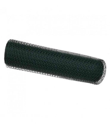 vidaXL Hexagon Fence Green 0.6 x 25 m PVC