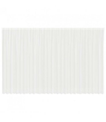 vidaXL Lace Curtain with Curtains Floral White 280 x 750 cm Polyester