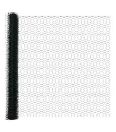 vidaXL Hexagon Fence Green 1.5 x 10 m PVC